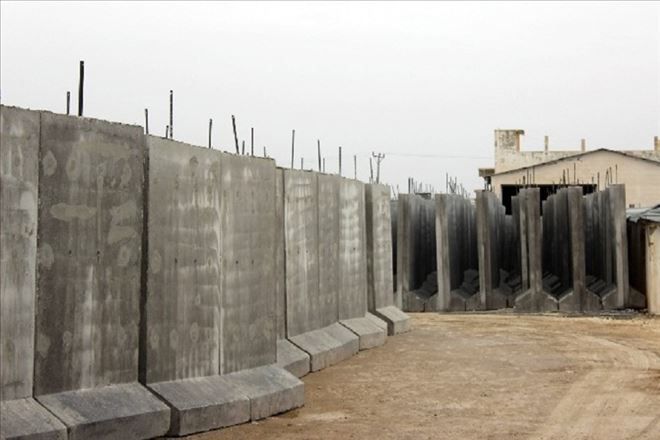 Suriye sınırına örülecek duvarlar hazır