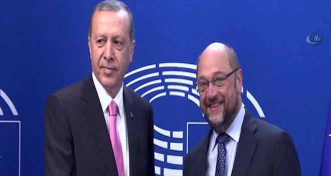 Erdoğan Avrupa Parlamentosu Başkanı Schulz´la görüştü