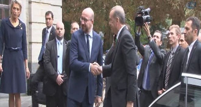 Erdoğan Belçika Başbakanı Michel´le görüştü