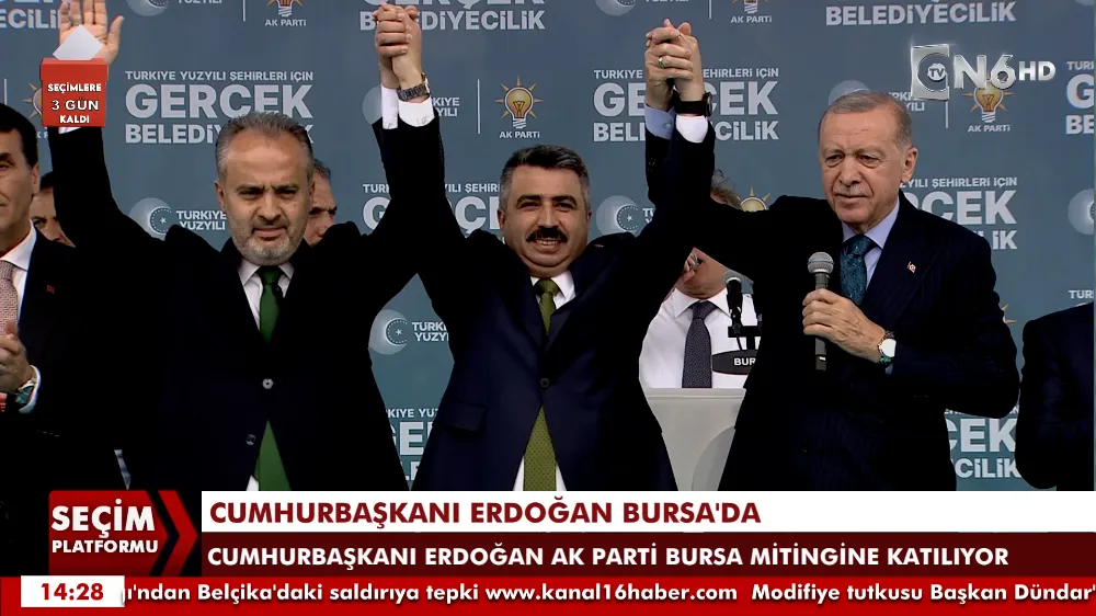 Cumhurbaşkanı Erdoğan Yıldırım