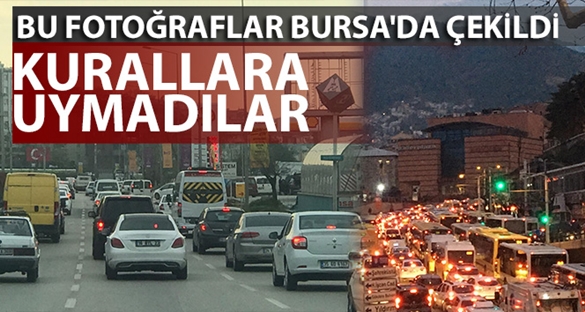 Bu fotoğraflar Bursa`da çekildi...Güneşi gören aracıyla sokağa çıktı
