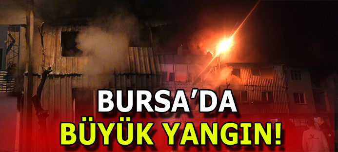 Bursa`da 3 katlı geri dönüşüm fabrikasında büyük yangın  