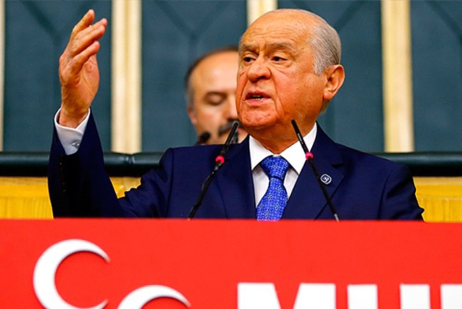 MHP LİDERİ GRUP TOPLANTISINDA KONUŞTU 