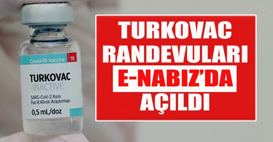 TURKOVAC randevuları başladı!
