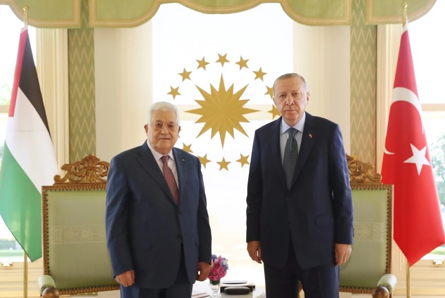 Cumhurbaşkanı Erdoğan, Filistin Devlet Başkanı Mahmud Abbas’la görüştü   