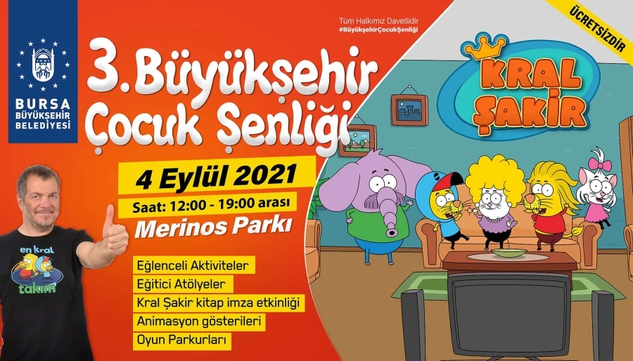 Kral Şakir çocuklara eğlence, ormanlara nefes olacak