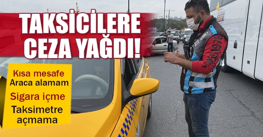  Eminönü’nde taksicilere ceza yağdı