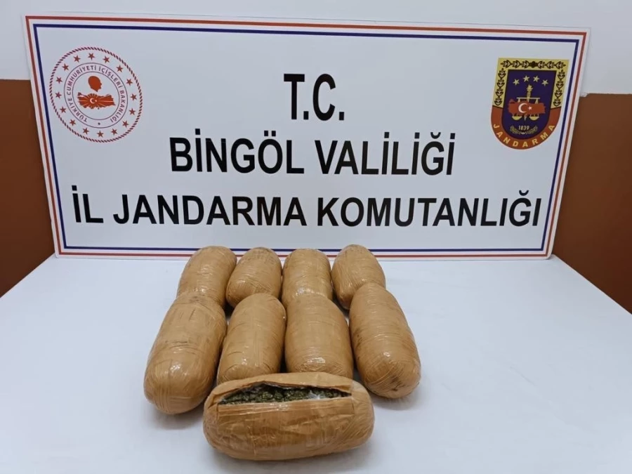 Bingöl’de 4 kilo 485 gram esrar ele geçirildi:  1 gözalt