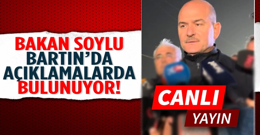 Bakan Soylu açıklamalarda bulunuyor!