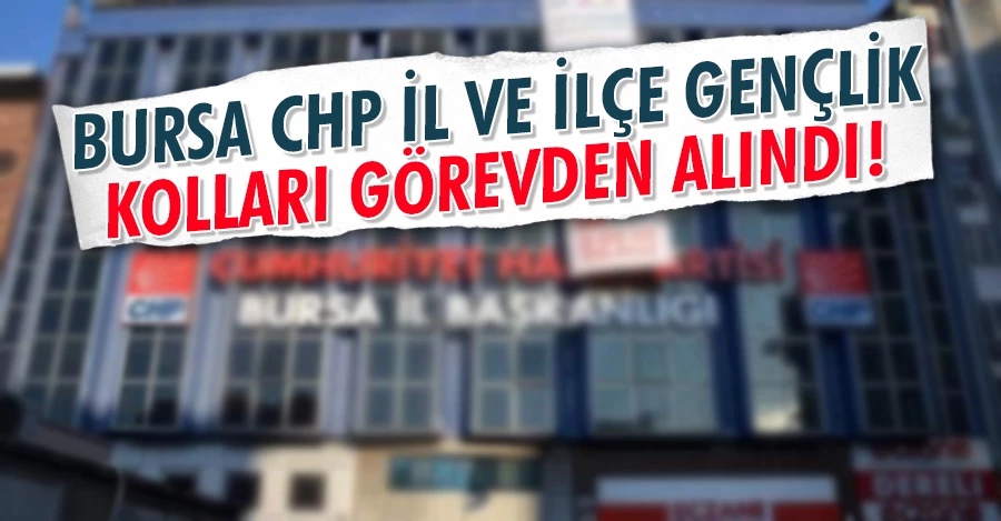 Bursa CHP İl ve İlçe  Gençlik Kolları görevden alındı