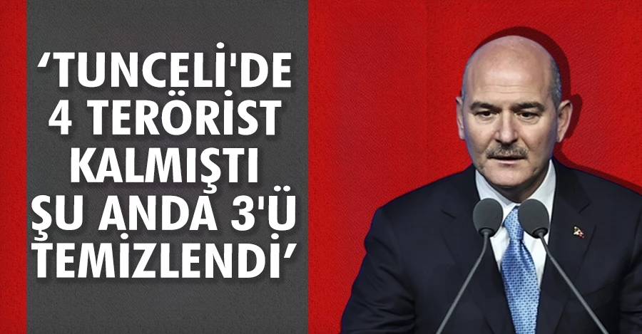 İçişleri Bakanı Soylu: Tunceli