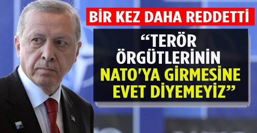 Cumhurbaşkanı Erdoğan: Terör örgütlerinin NATO