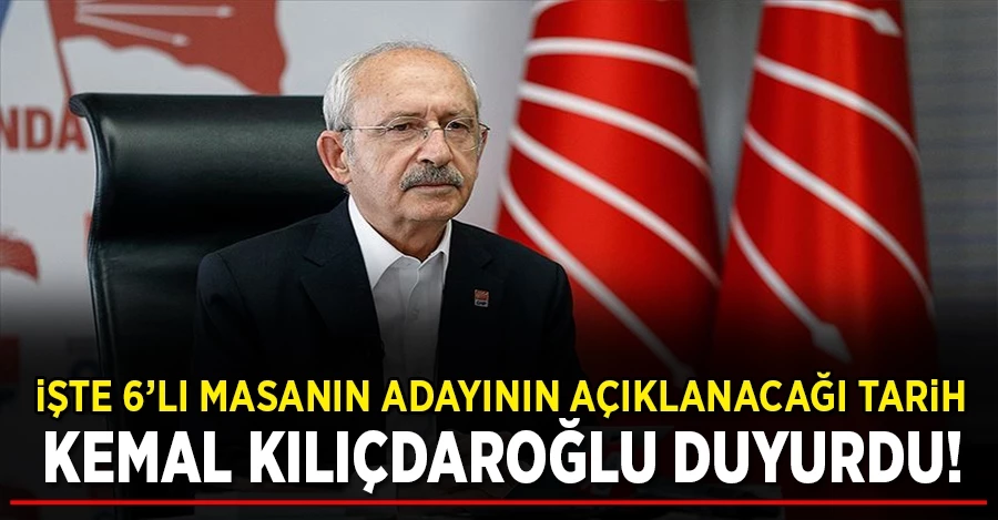 Kılıçdaroğlu canlı yayında duyurdu: İşte adayın açıklanacağı tarih!