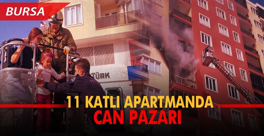 Bursa’da 11 katlı apartmanda can pazarı