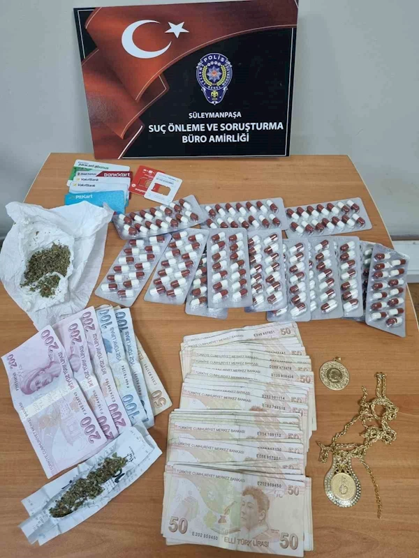 Tekirdağ’da 3 kişi uyuşturucudan tutuklandı
