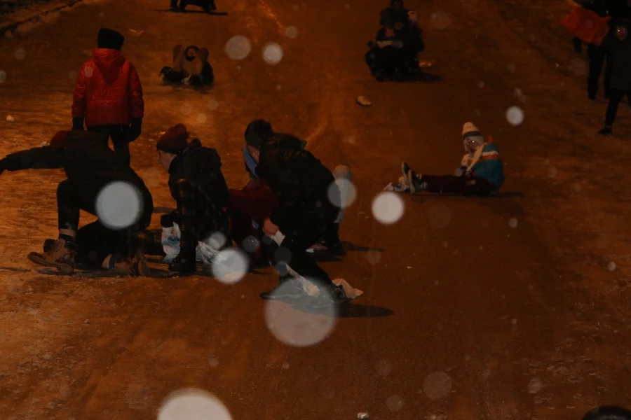  Ankara’da karın keyfini çocuklar çıkardı   