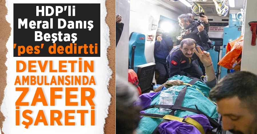 HDP’li Beştaş Trafik kazası geçirdi zafer işareti yaptı