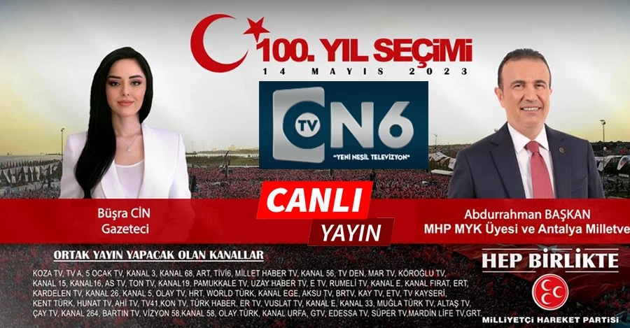 MHP MYK üyesi ve Antalya Milletvekili Abdurrahman Başkan “100. Yıl Seçimi” programına konuk oluyor
