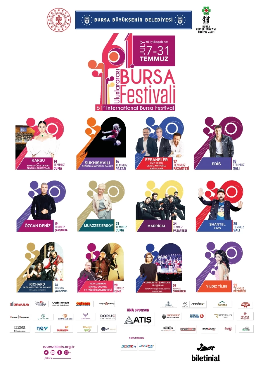 Bursa’da Festival mevsimi başlıyor
