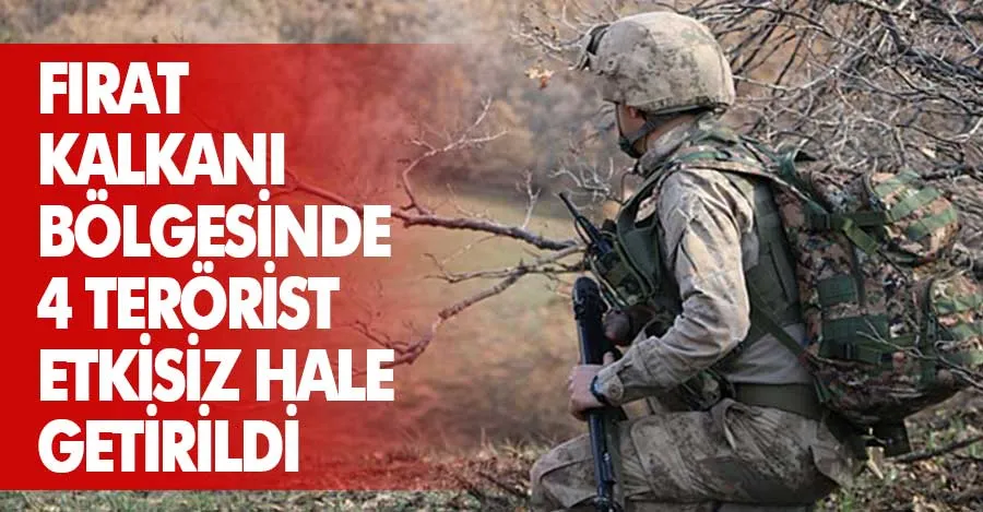 MSB: “4 PKK/YPG’li terörist etkisiz hale getirildi”   