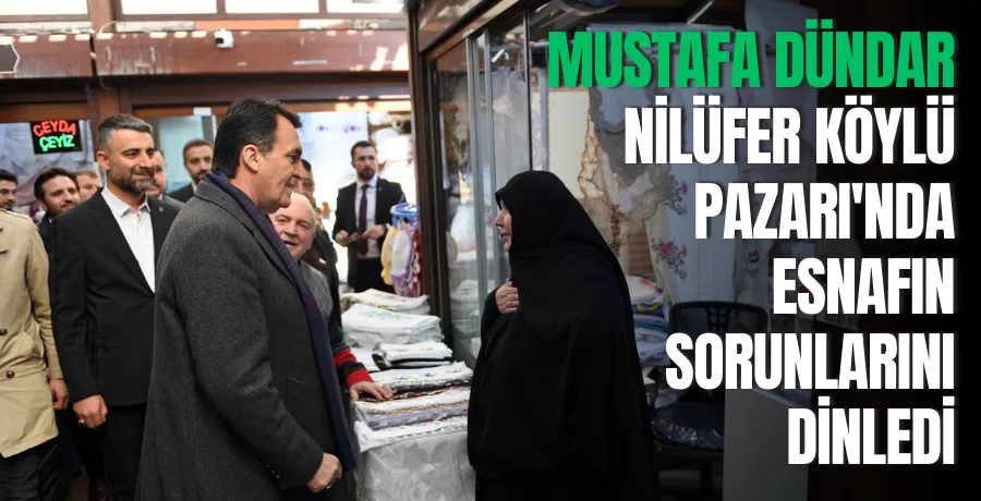 Mustafa Dündar Nilüfer Köylü Pazarı