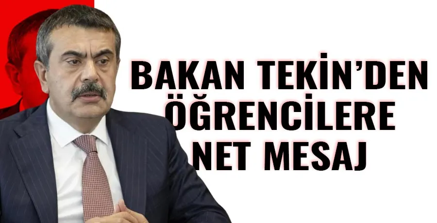 Milli Eğitim Bakanı Tekin