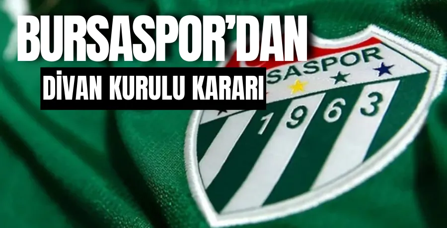 Bursaspor Divan Kurulu toplantısı ertelendi