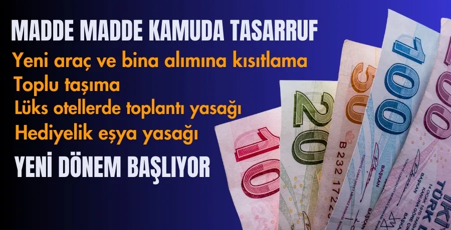 Kamuda Tasarruf ve Verimlilik Paketi açıklandı: İşte detaylar