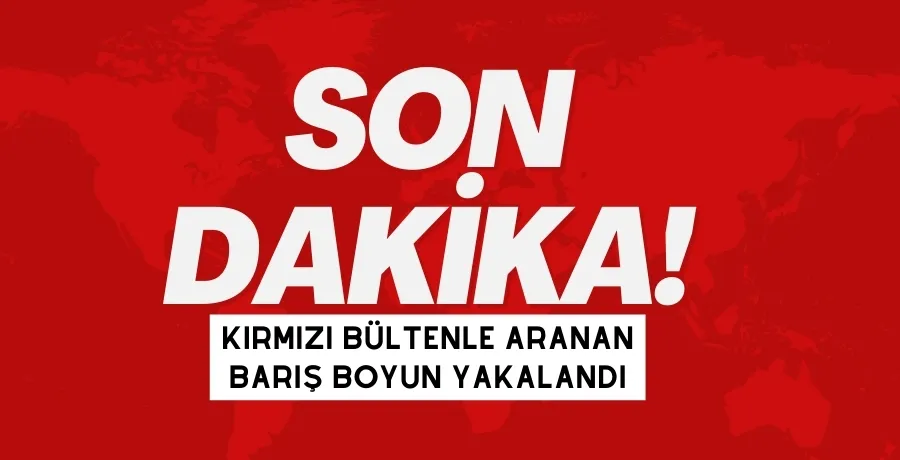 Organize suç örgütünün elebaşı Barış Boyun yakalandı