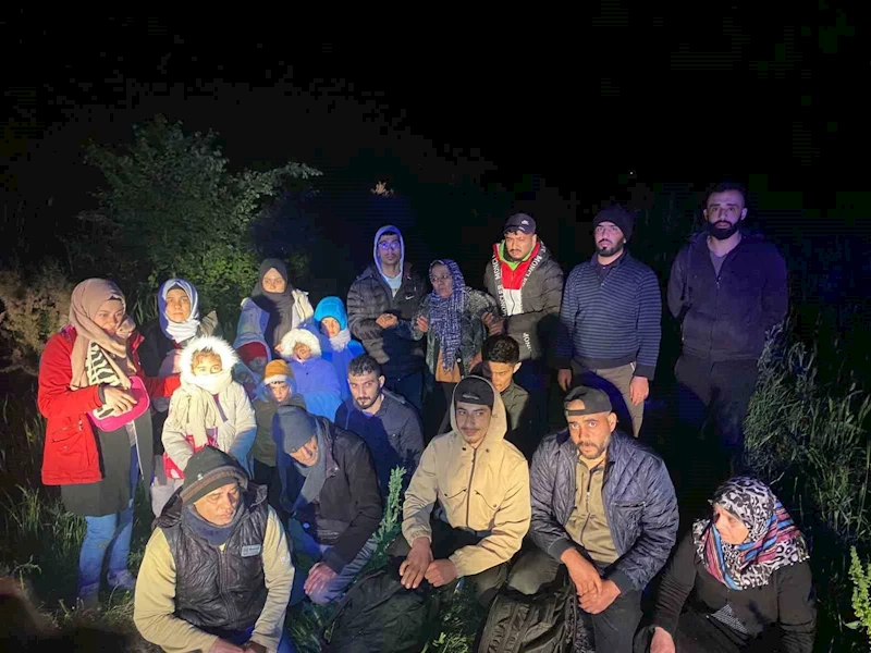 Edirne’de 21 kaçak göçmen yakalandı
