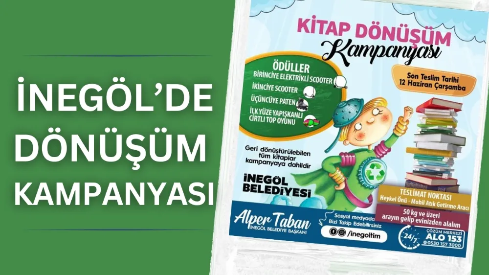 İnegöl Belediyesi İle Kitaplar Hediyeye Dönüşüyor