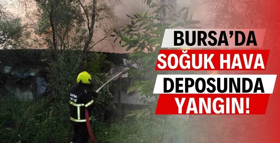 Bursa’da soğuk hava deposunda çıkan yangın kontrol altına alındı