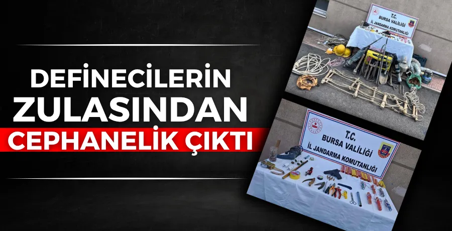 Definecilerin zulasından cephanelik çıktı