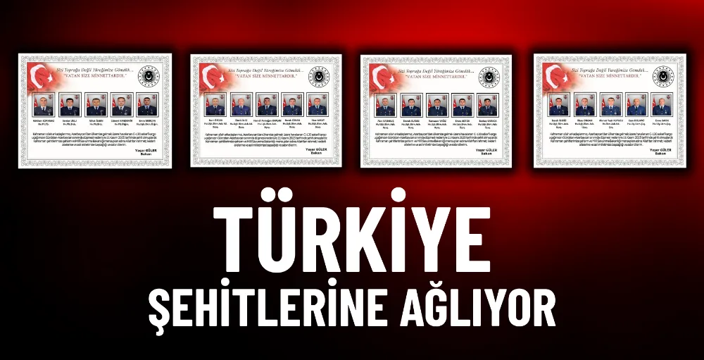 Türkiye şehitlerine ağlıyor
