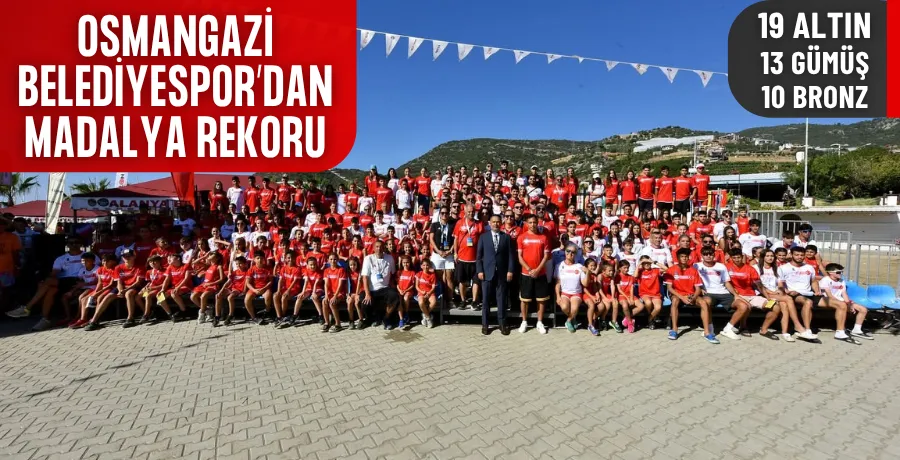 Osmangazi Belediyespor’dan madalya rekoru 