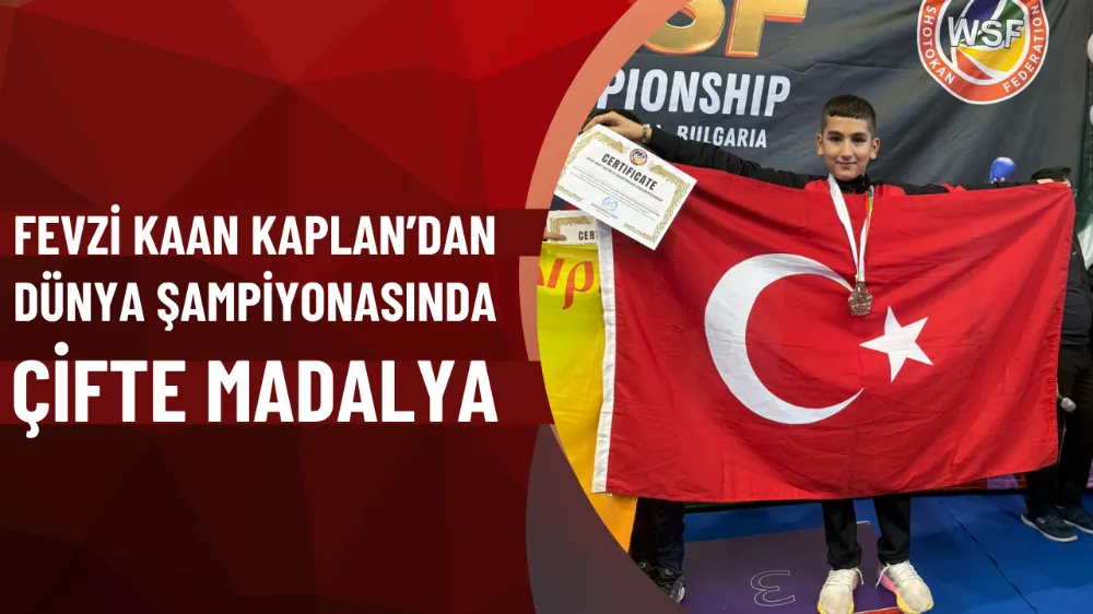 Fevzi Kaan Kaplan’dan dünya şampiyonasında çifte madalya