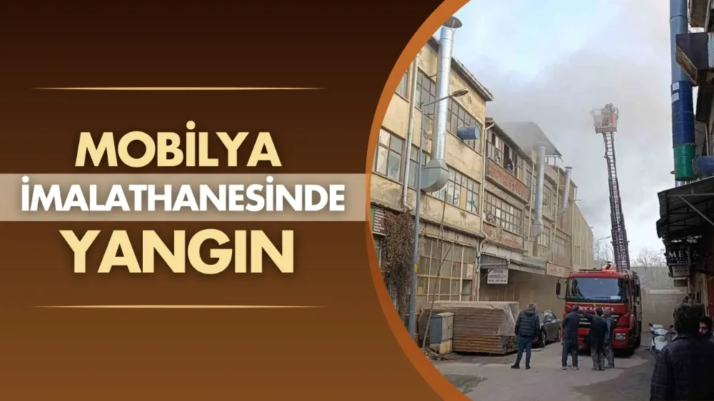 İnegöl’de mobilya imalathanesinde yangın
