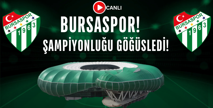 Şampiyon Bursaspor kupayı göğüsledi