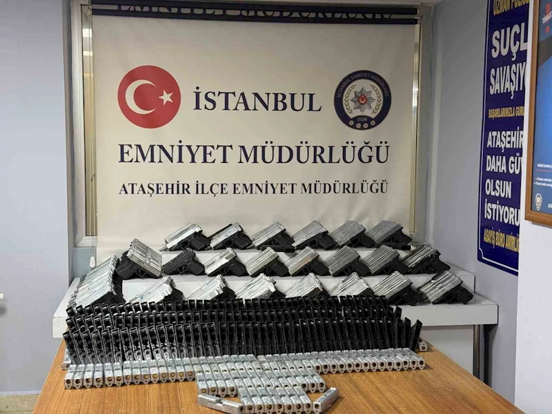İstanbul’da yasadışı silah atölyesine baskın: 313 ruhsatsız tabanca ele geçirildi
