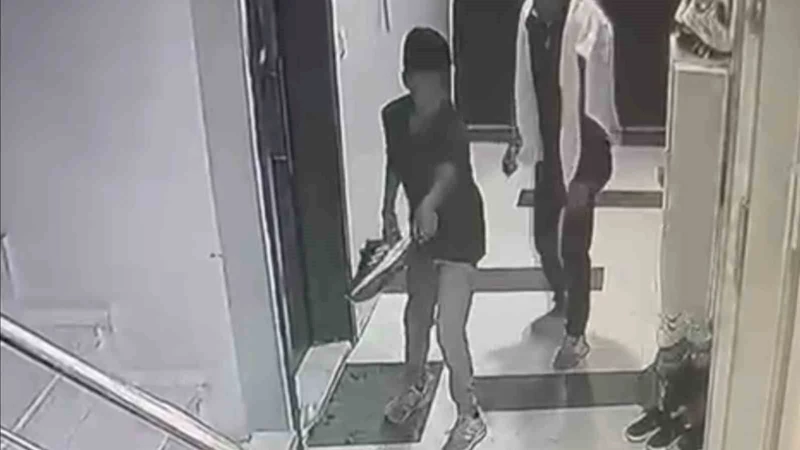 Tekirdağ’da çocuk hırsızlar zıplayarak kaçtı
