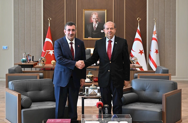 Cumhurbaşkanı Yardımcısı Yılmaz, KKTC Cumhurbaşkanı Tatar ile bir araya geldi