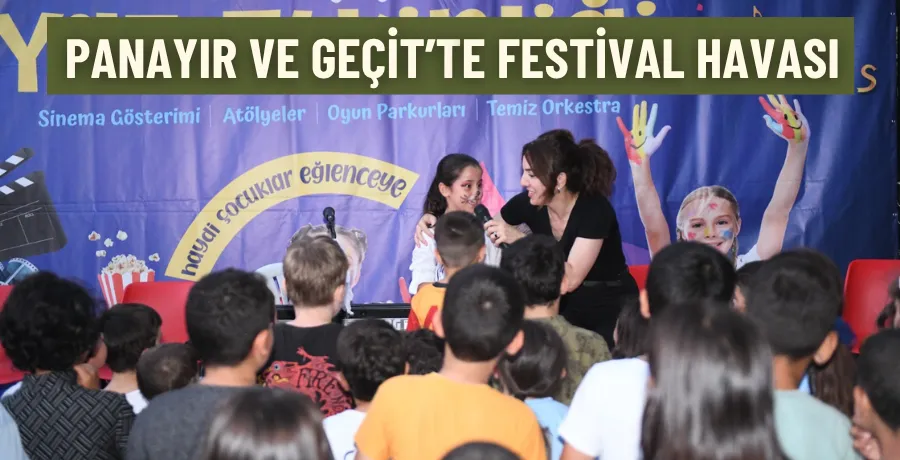Yaz etkinliklerinde çocuklar ve aileler doyasıya eğlendi