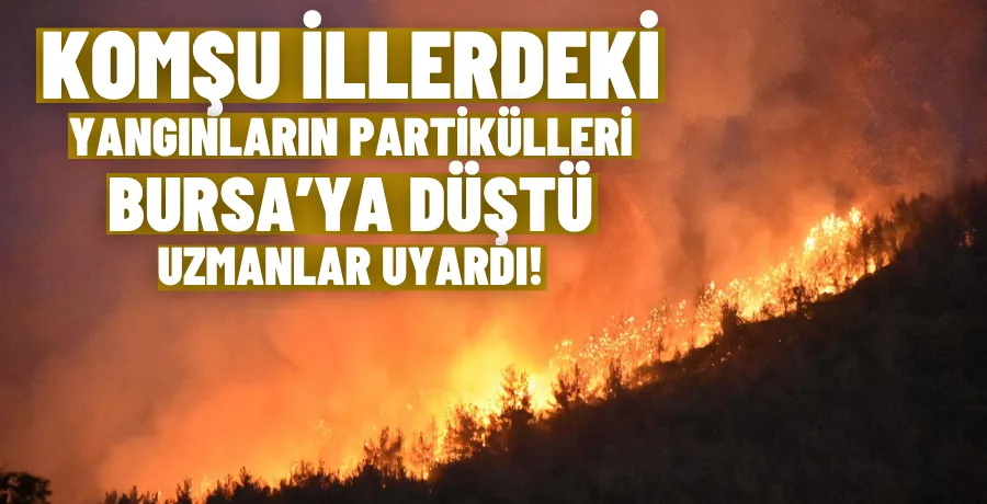 Komşu illerdeki yangınların partikülleri Bursa’ya düştü, uzmanlar uyardı