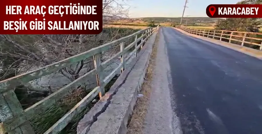 Her araç geçtiğinde beşik gibi sallanıyor