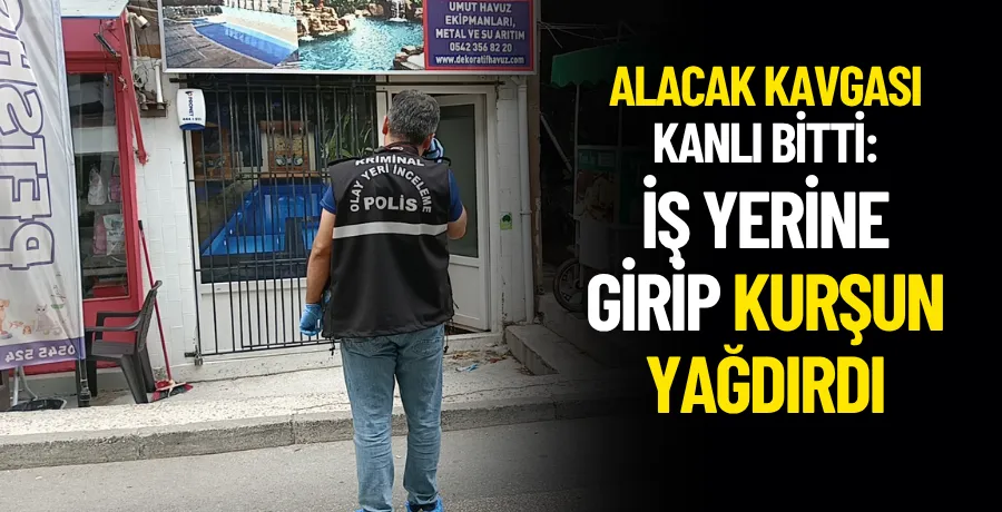 Husumetlisini iş yerinde silahla bacaklarından yaraladı