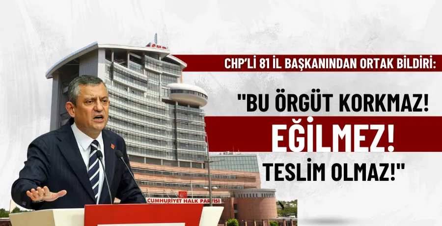CHP’den operasyonlara tepki: 