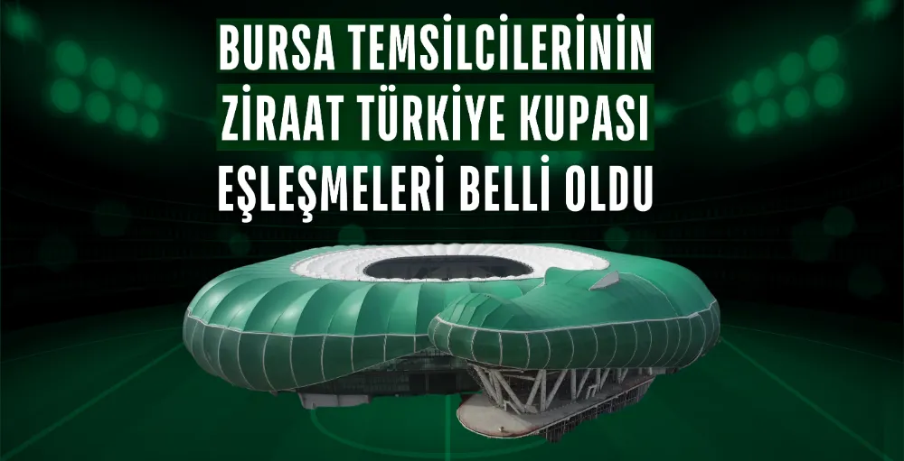 Bursa temsilcilerinin Ziraat Türkiye Kupası eşleşmeleri belli oldu