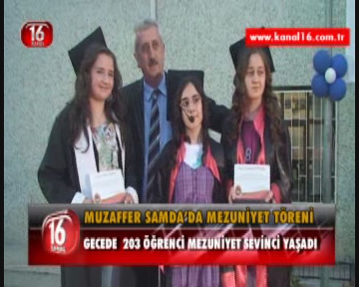 MUZAFFER SAMDADA MEZUNİYET TÖRENİ