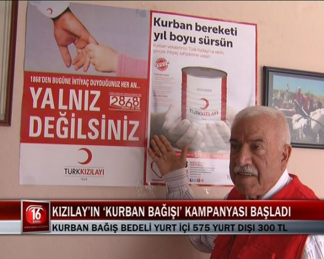 KIZILAYIN KURBAN BAĞIŞI KAMPANYASI BAŞLADI