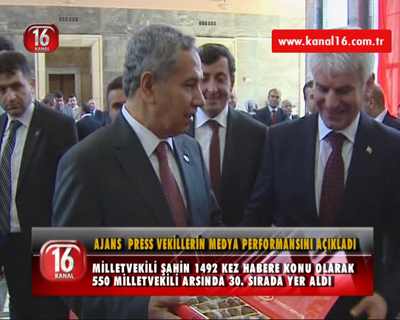AJANS  PRESS VEKİLLERİN MEDYA PERFORMANSINI AÇIKLADI